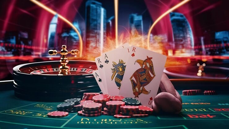 Baccarat outcome display at suhutoto88 suhutoto88 Wild West Gold baccarat table with banker and player cards revealed